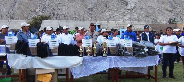 Clausura del Campeonato de Fútbol escolar ambiental realizado en el Valle Fortaleza.