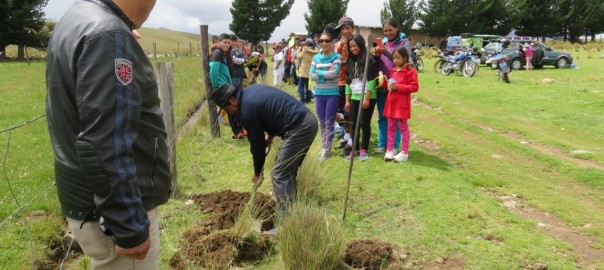 Concurso de llenado de bolsas en Cátac.