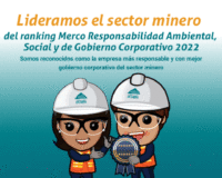 Antamina lidera el sector minero en responsabilidad social, ambiental y corporativa.