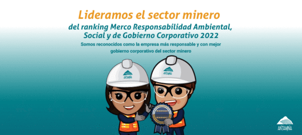 Antamina lidera el sector minero en responsabilidad social, ambiental y corporativa.