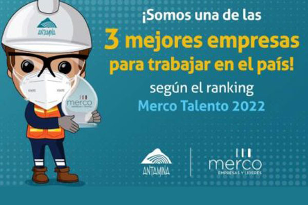 Antamina es TOP 3 de mejores empresas en atracción y retención de talento